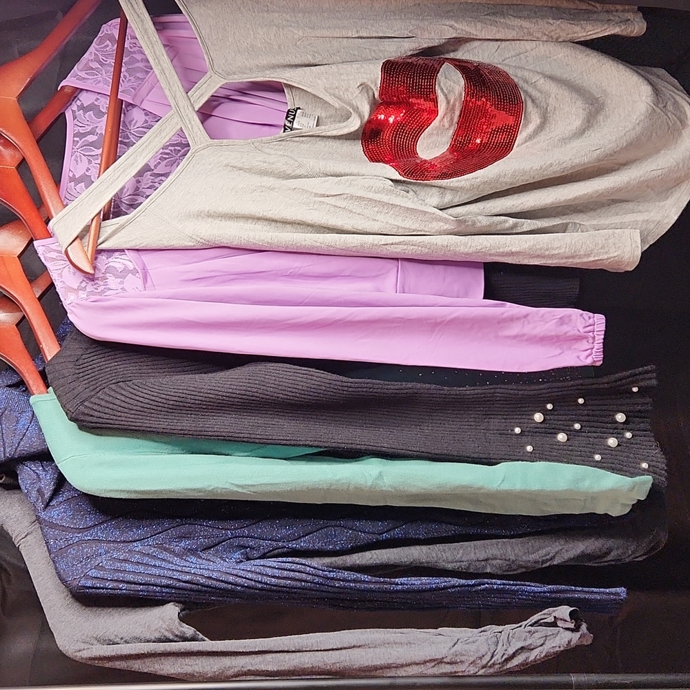 Womens Bundle Lot 6 Tops Sweater Long Sleeve Embellished Venus + Size Small S